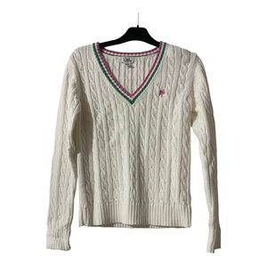 Vintage White Lilly Pulitzer Sweater Size Small